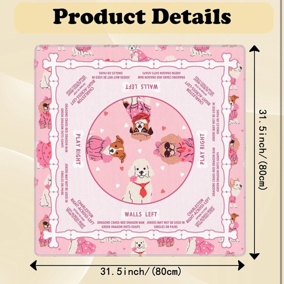 Mahjong Mat Oink Dogs - Picture 4 of 6